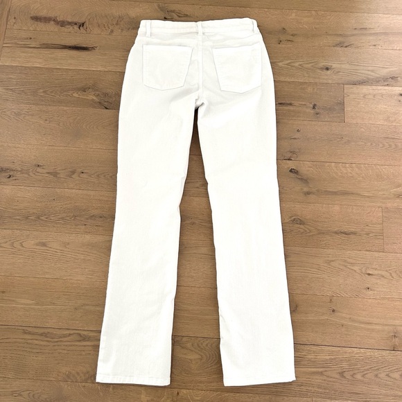 Eileen Fisher White Jeans Cotton High Waist Straight Leg Capsule System Size 6 - Picture 8 of 15